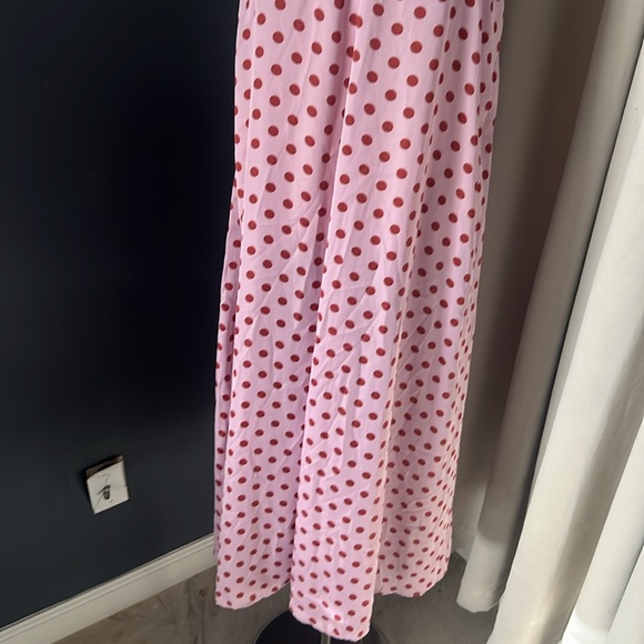 Zara Pink Polka Dots Dress Size XS - Picture 9 of 11
